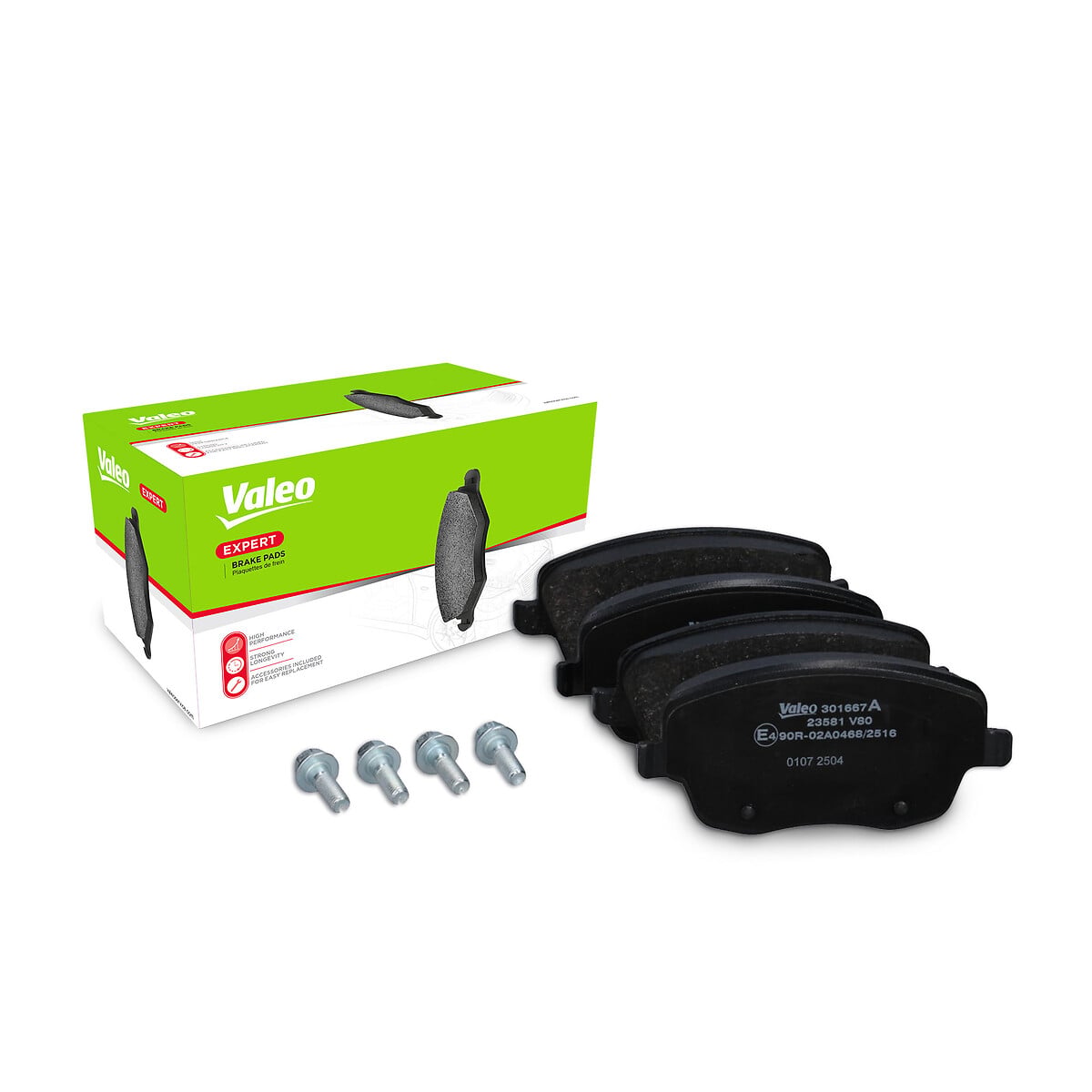 Jeu de 4 plaquettes de frein VALEO ref. 301667A